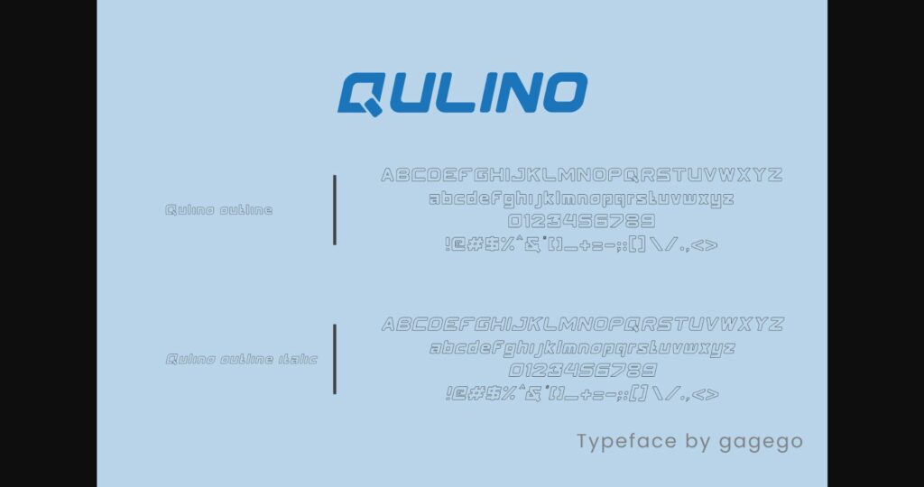 Qulino Font Poster 6