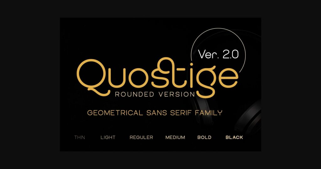 Quostige Font Poster 3