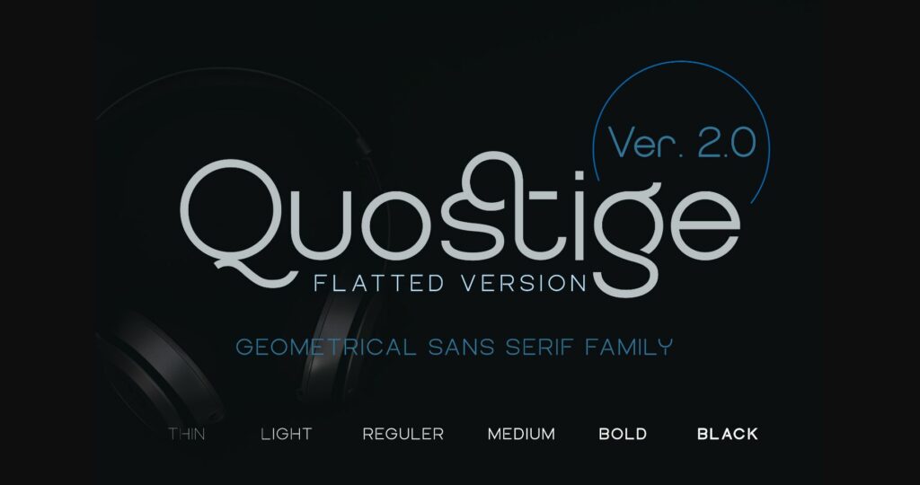 Quostige Font Poster 3