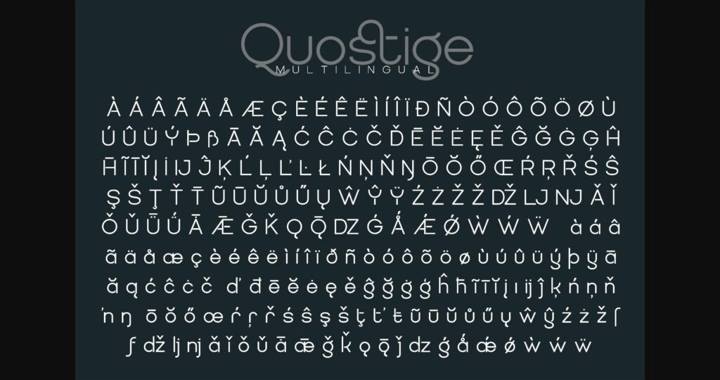 Quostige Font Poster 7