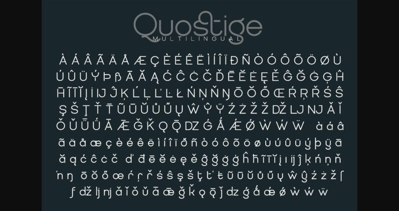 Quostige Font Poster 7