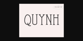 Quynh Font Poster 1