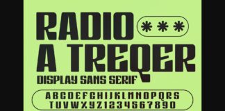 Radio a Treqer Font Poster 1