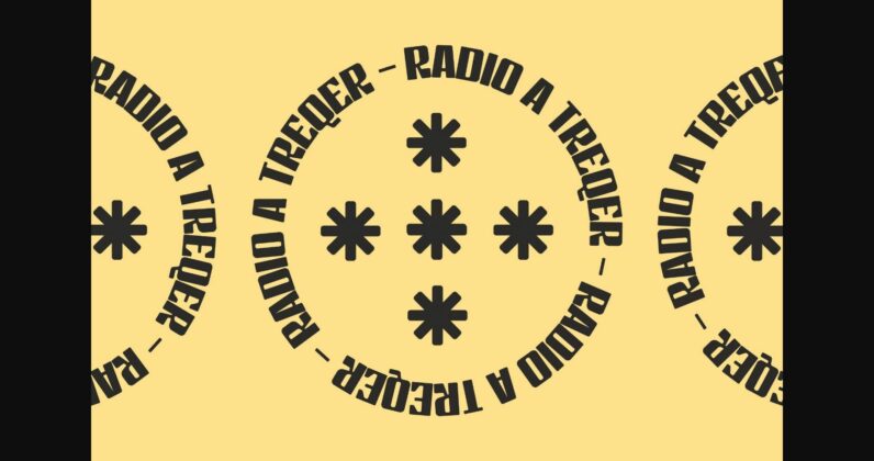 Radio a Treqer Font Poster 7