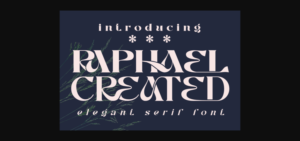 Raphael Created Font Poster 3