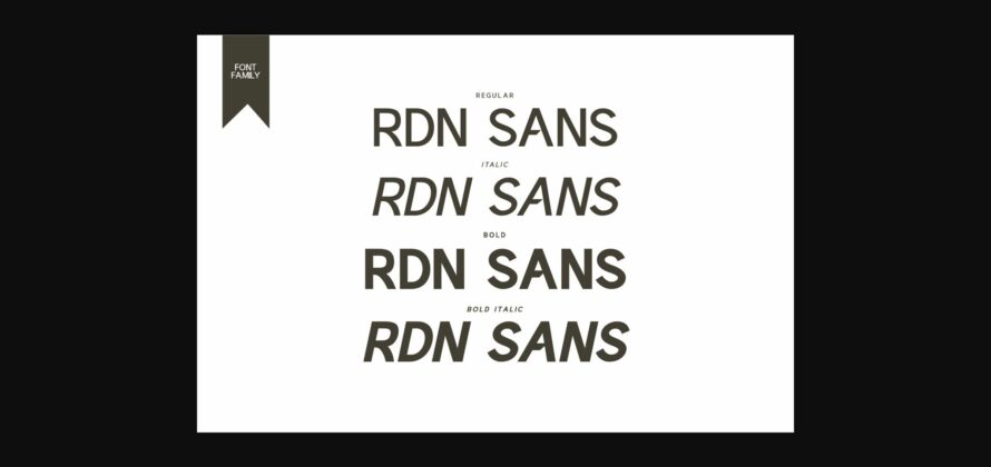 Rdn Sans Font Poster 8