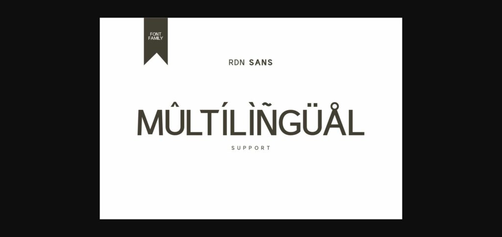 Rdn Sans Font Poster 9