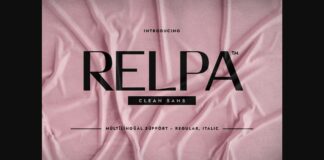 Relpa Font Poster 1