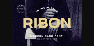 Ribon Font Poster 1