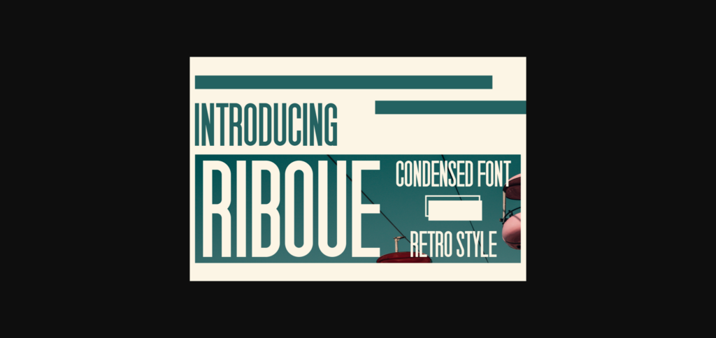 Riboue Font Poster 3