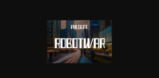 Robotwar Font Poster 1