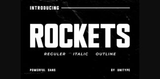 Rockets Font Poster 1