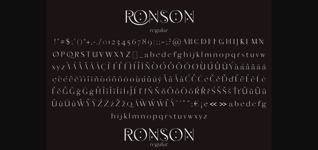 Ronson Font Poster 9