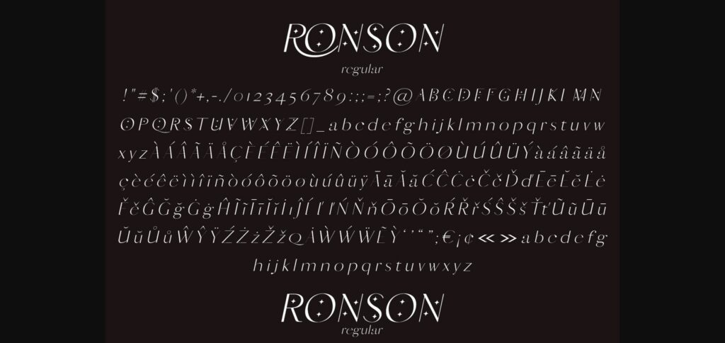 Ronson Font Poster 10