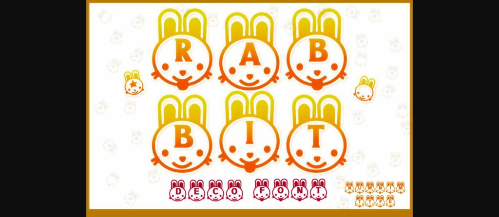 Rabbit Font Poster 3