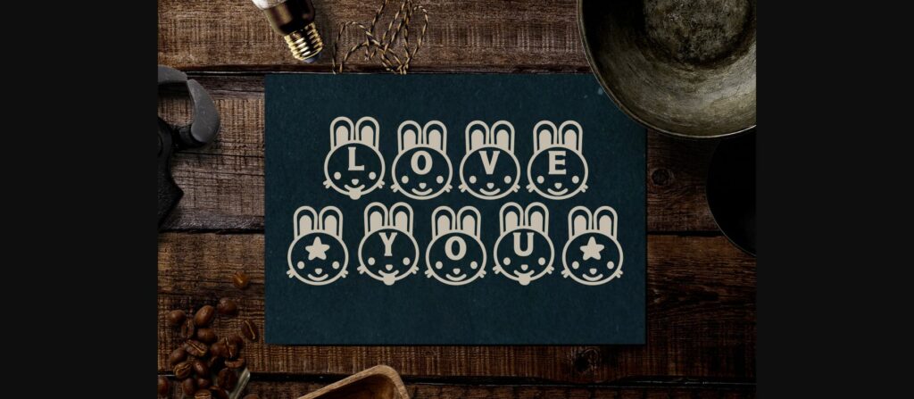 Rabbit Font Poster 6