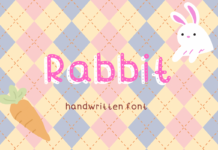 Rabbit Font Poster 1