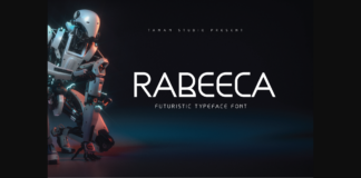 Rabeeca Font Poster 1