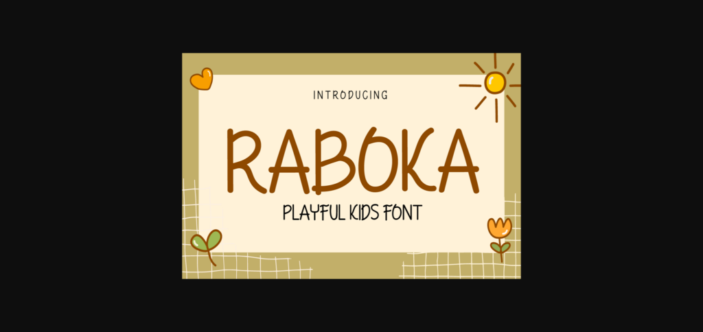 Raboka Font Poster 3