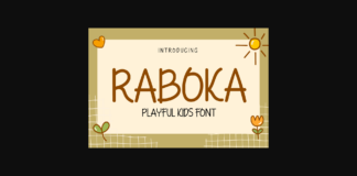 Raboka Font Poster 1