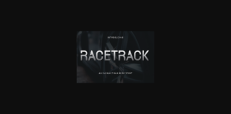 Racetrack Font Poster 1