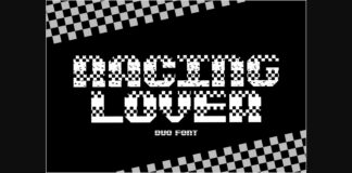 Racing Lover Font Poster 1