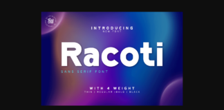 Racoti Font Poster 1