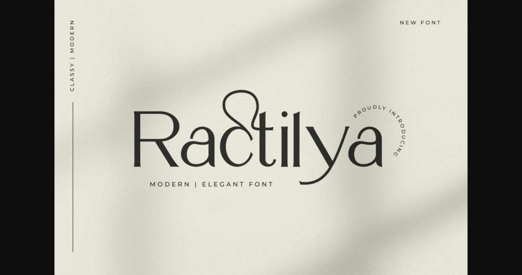 Ractilya Font Poster 1