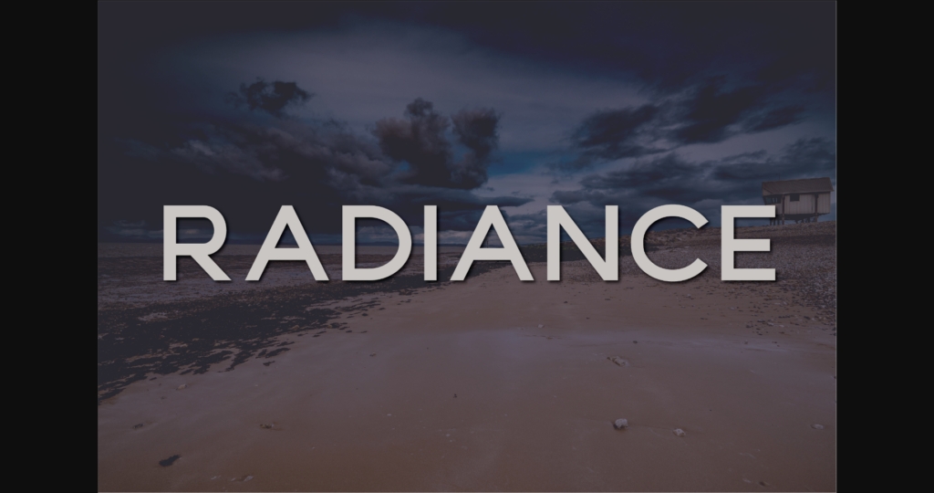 Radiance Font Poster 3