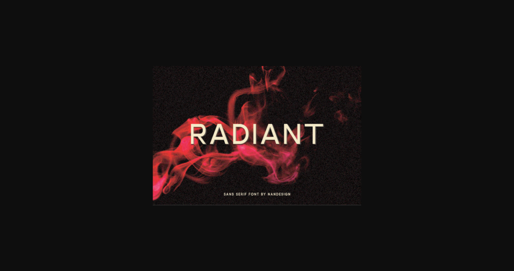 Radiant Font Poster 1