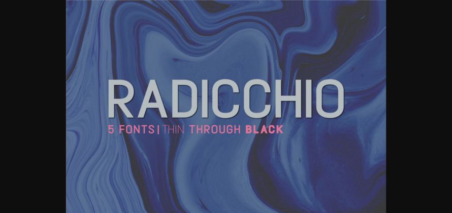 Radicchio Font Poster 3