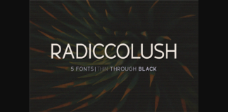 Radiccolush Font Poster 1