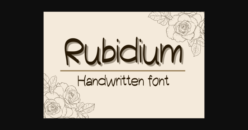 Rubidium Font Poster 3