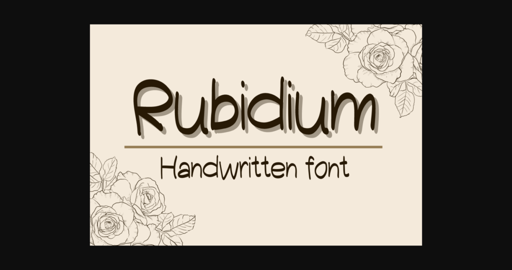 Rubidium Font Poster 1