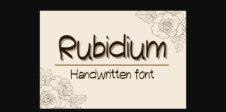 Rubidium Font Poster 1