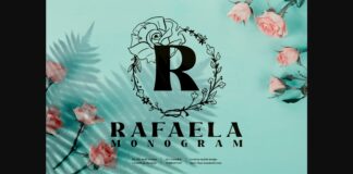 Rafaela Monogram Font Poster 1