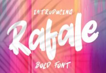 Rafale Font Poster 1