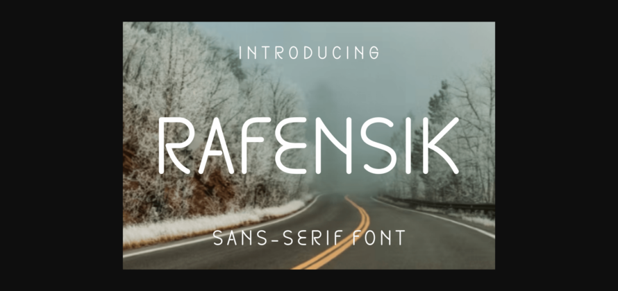 Rafensik Font Poster 3