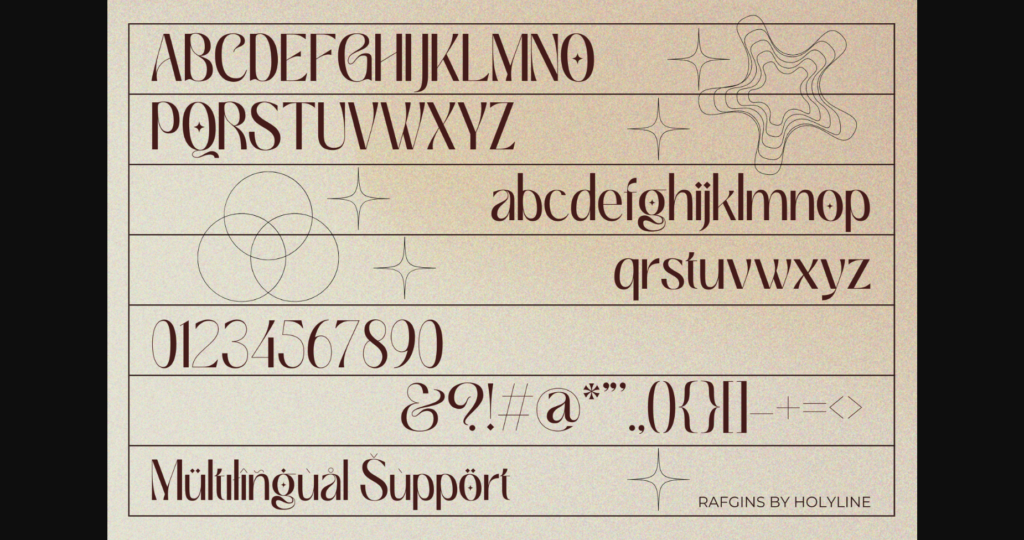 Rafgins Font Poster 6