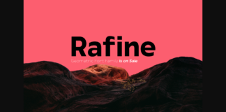 Rafine Font Poster 1