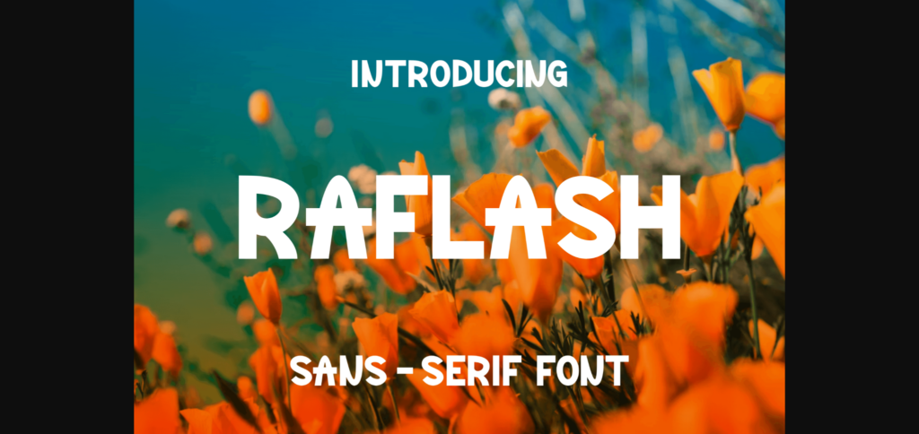 Raflash Font Poster 3