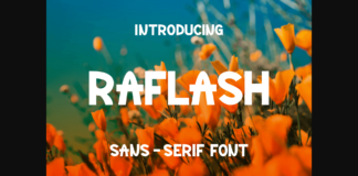 Raflash Font Poster 1