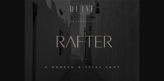 Rafter Font Poster 1