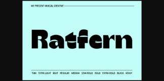 Raftern Font Poster 1