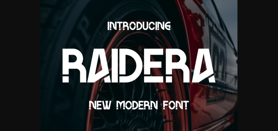 Raidera Font Poster 3