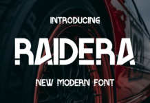 Raidera Font Poster 1