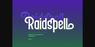 Raidspell Font Poster 1