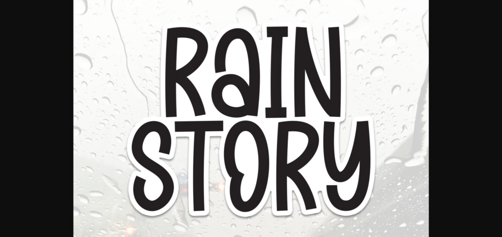 Rain Story Font Poster 1