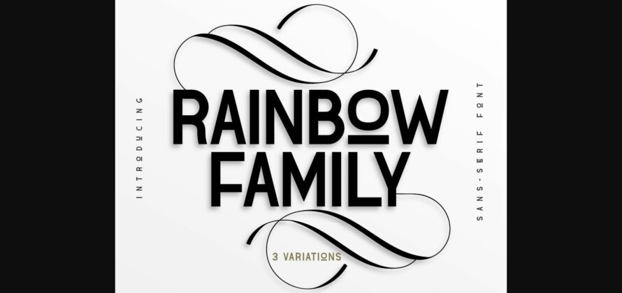 Rainbow Family Font Poster 3