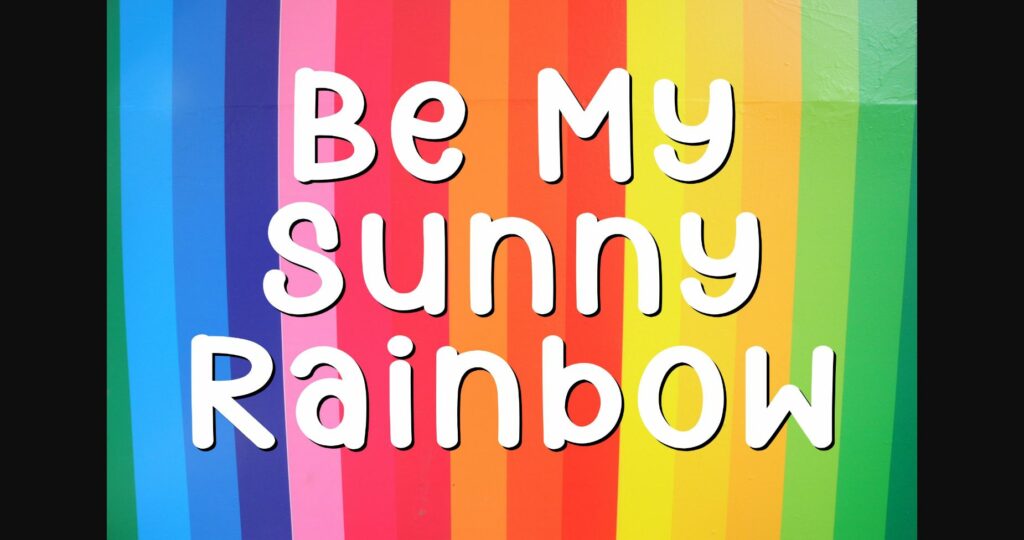 Rainbow Font Poster 2